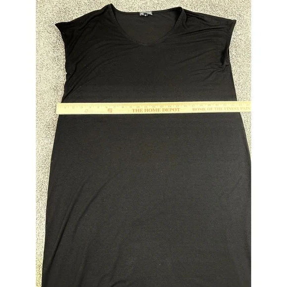 Eileen Fisher Dress Womens Large V Neck Sleeveless Minimalist‎ Viscose Spandex - Picture 7 of 8
